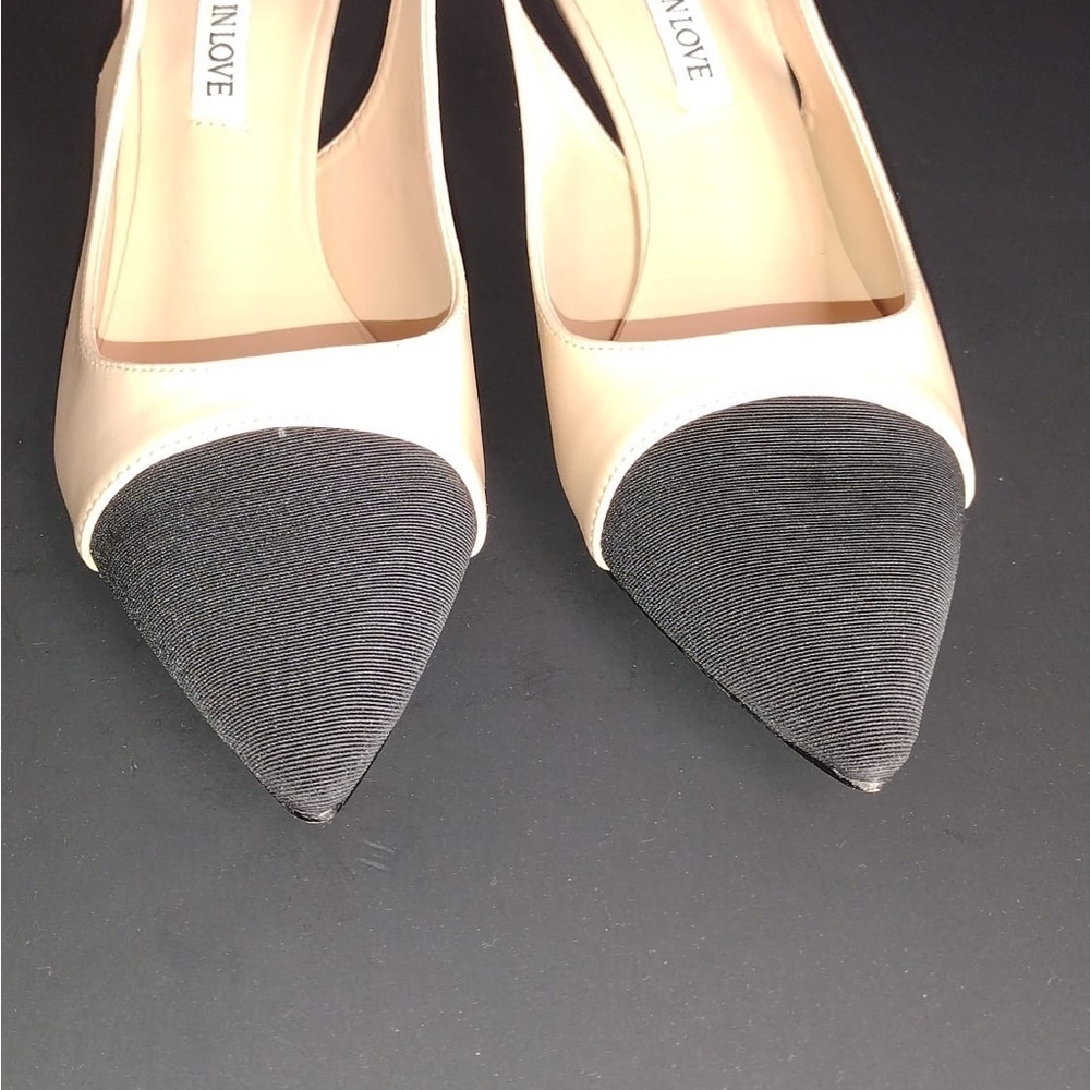 Joy in love Women's Black and Tan Slingback Heels size 8 brand new w/out box - Picture 5 of 6